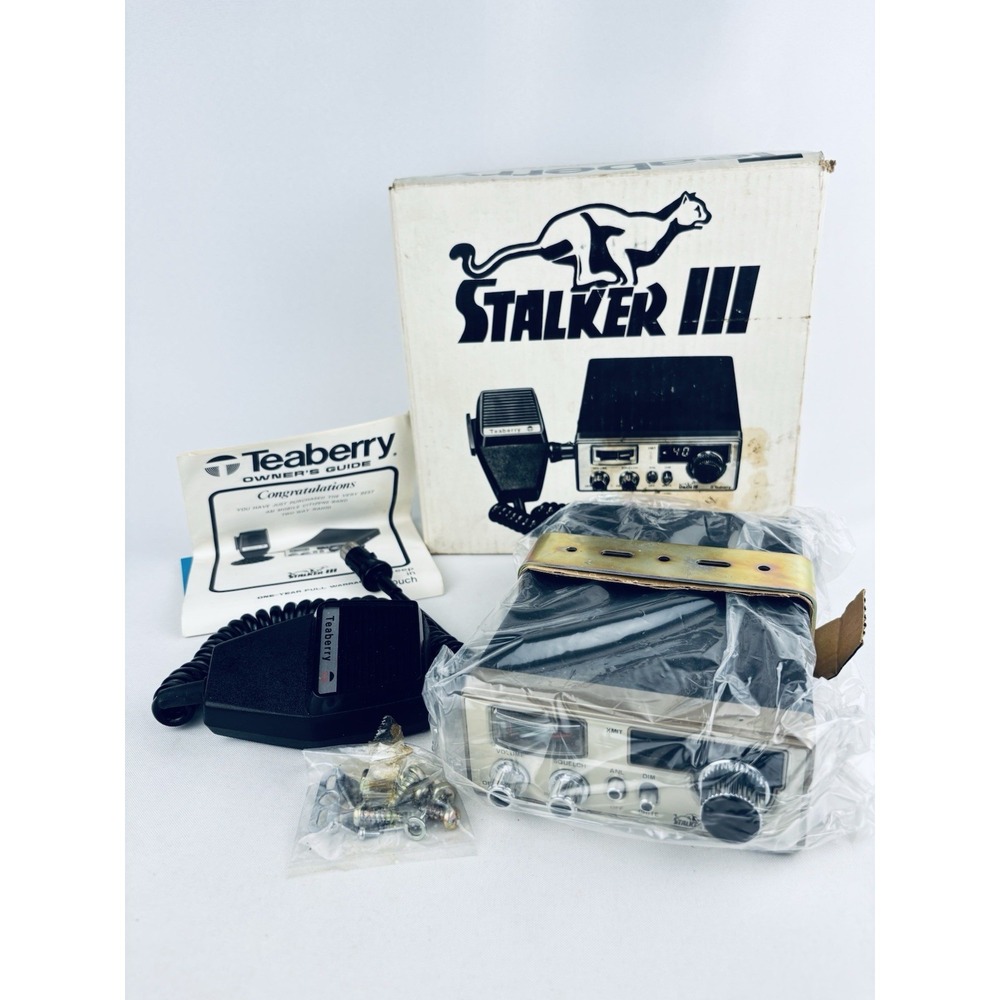 Vintage Teaberry Stalker III 3 CB Radio Transceiver Kit - Original Box Manual